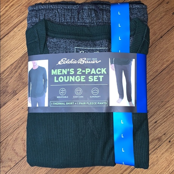 🆕 Eddie Bauer 2-Pc Men’s Lounge Set Sleep Pajamas - Picture 5 of 6